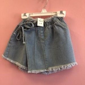 Blue jean skort